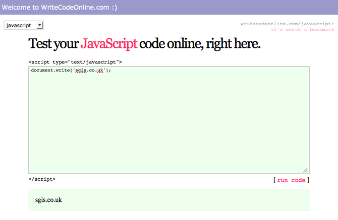 html code writer online